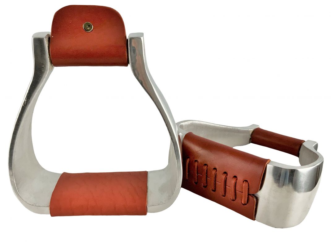 Showman ® Light weight polished aluminum stirrups Down Home Tack