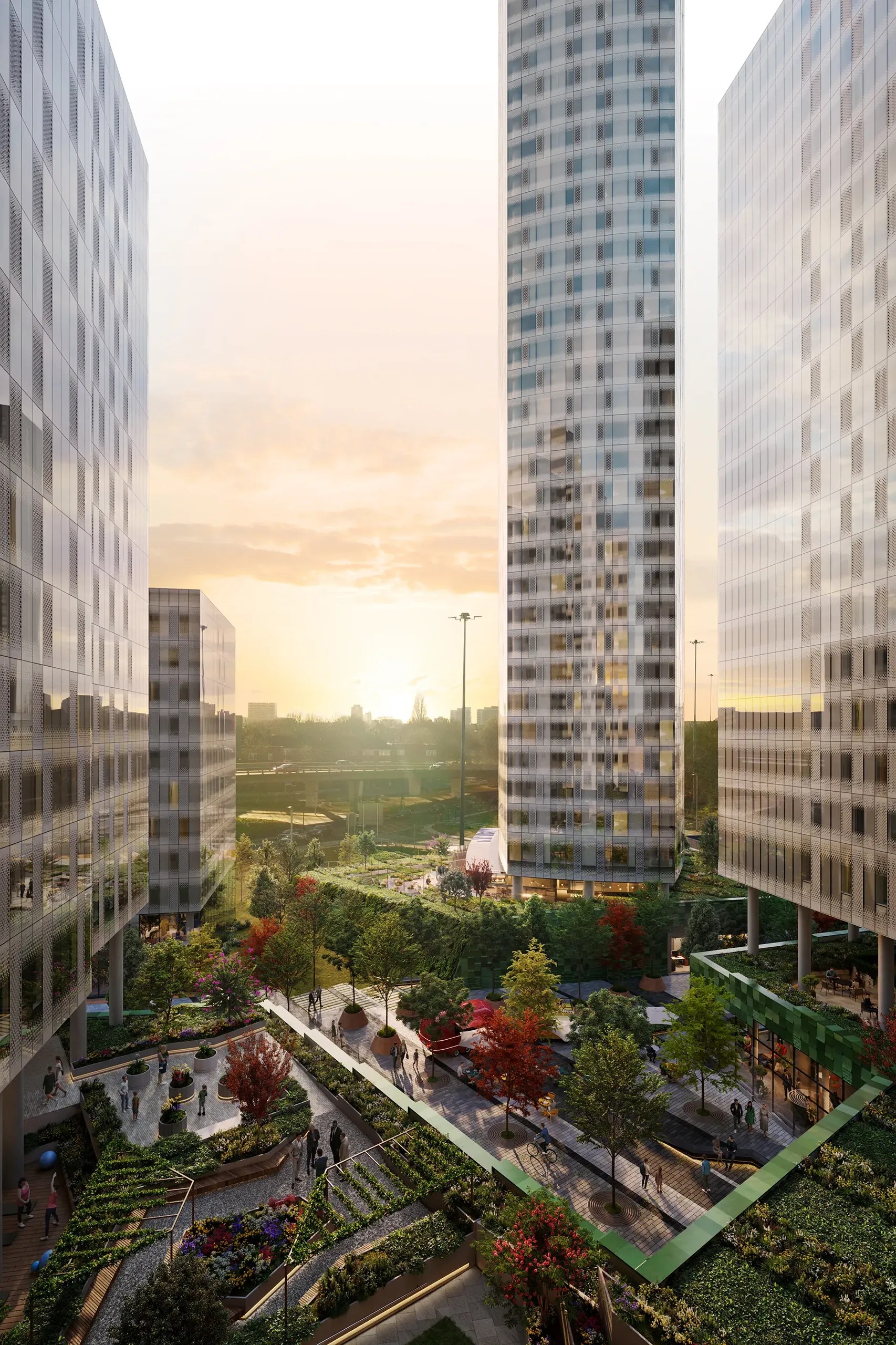 Square Gardens Manchester Development Downing