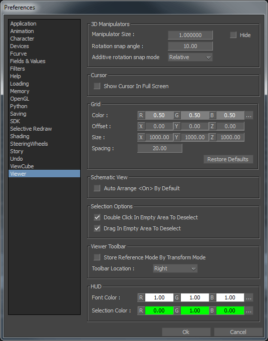 Changing the background and grid colors