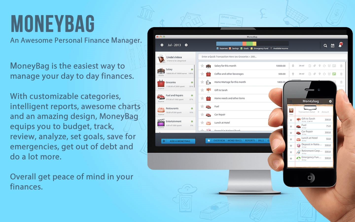 MoneyBag Personal Finance Software Download for Mac