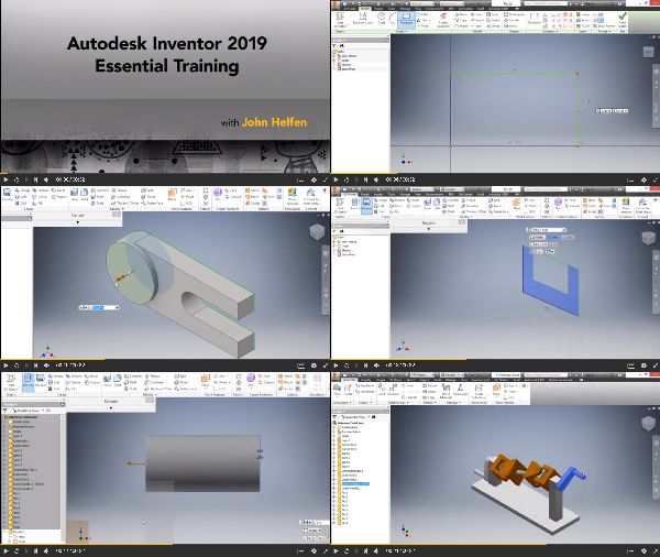 دانلود فیلم آموزشی Autodesk Inventor 2019 Essential Training