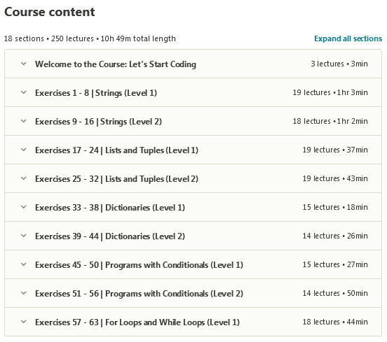 آموزش Python Exercises for Beginners Solve 100+ Coding Challenges