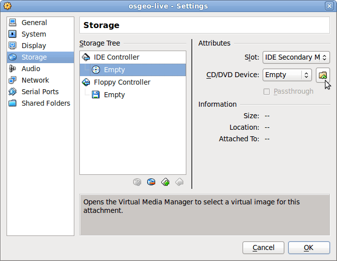 OSGeoLive Quickstart for Virtual Box — OSGeoLive v4.0 documentation