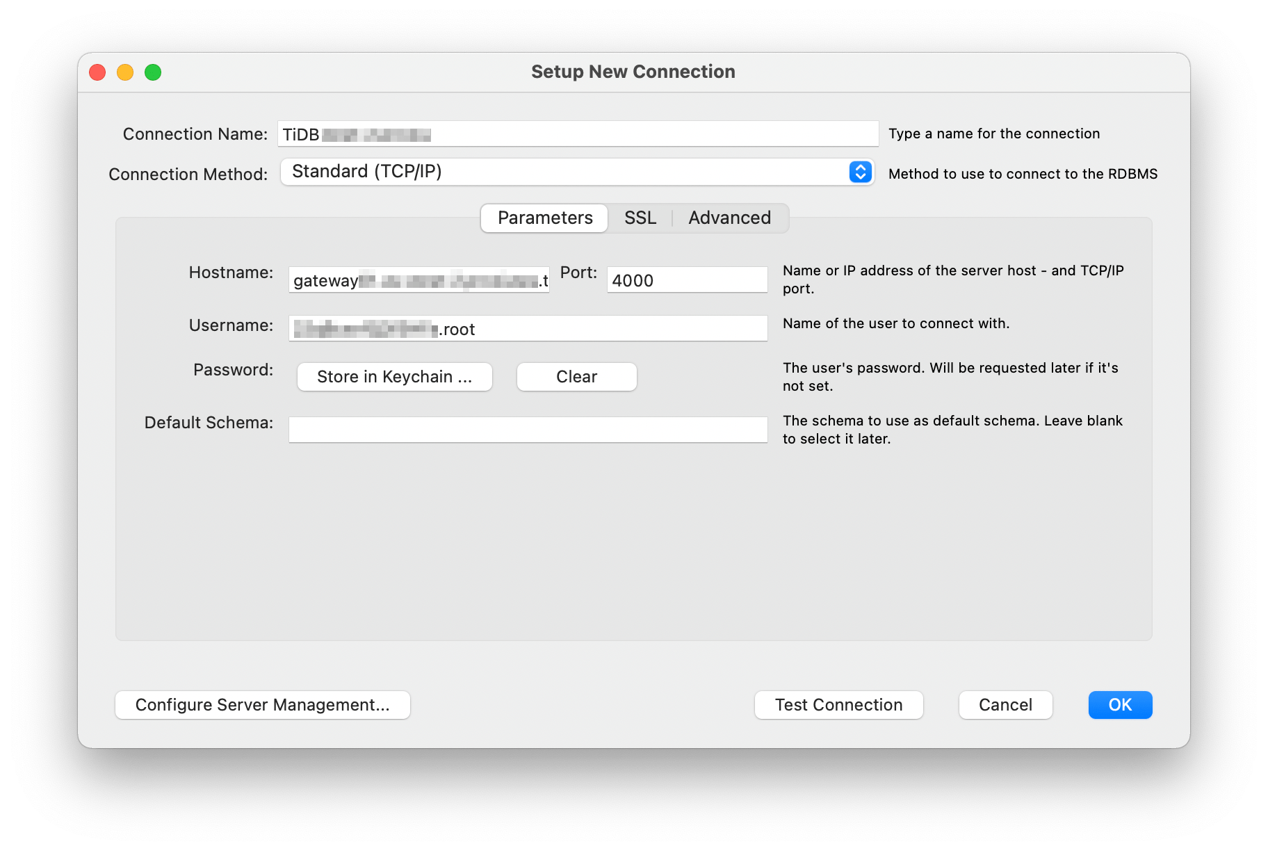 Connect to TiDB with MySQL Workbench TiDB Docs