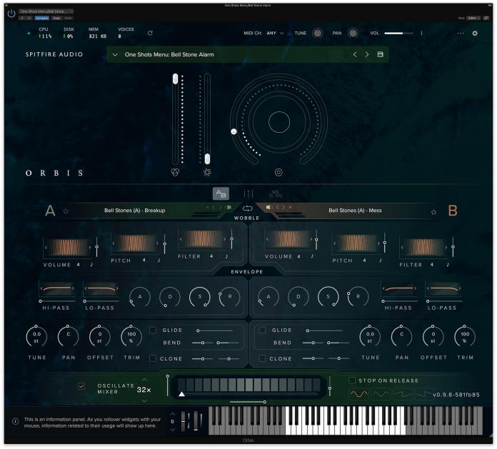 Download Spitfire Audio Labs software to create and edit music file.