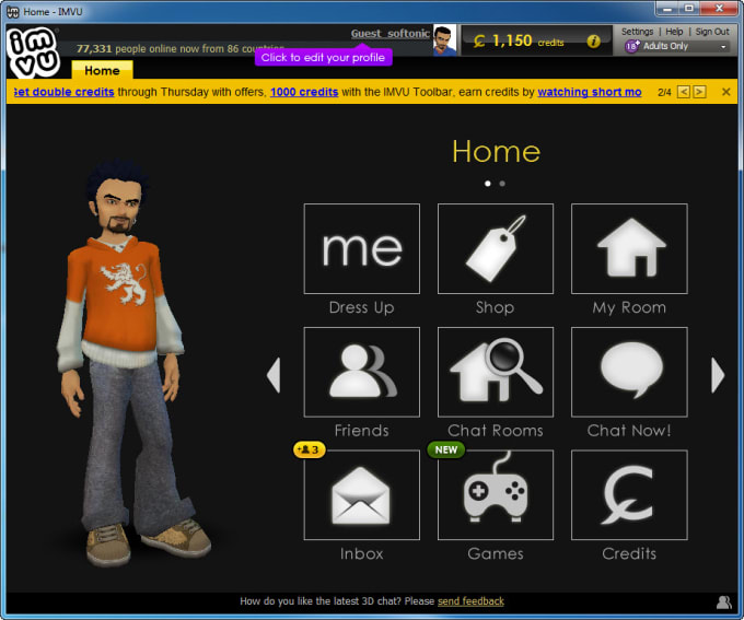 Download IMVU 3D Avatar Creator App For PC TO Customize Your Avatar
