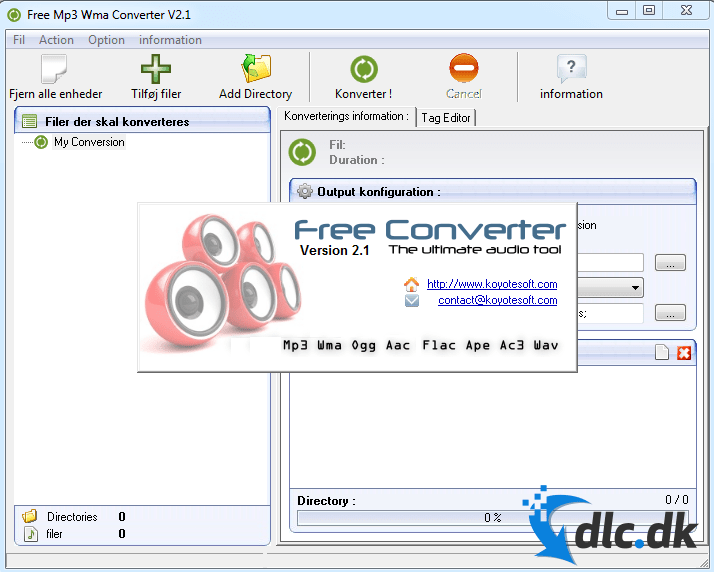 Download Free Mp3 Wma Converter gratis her DLC.dk