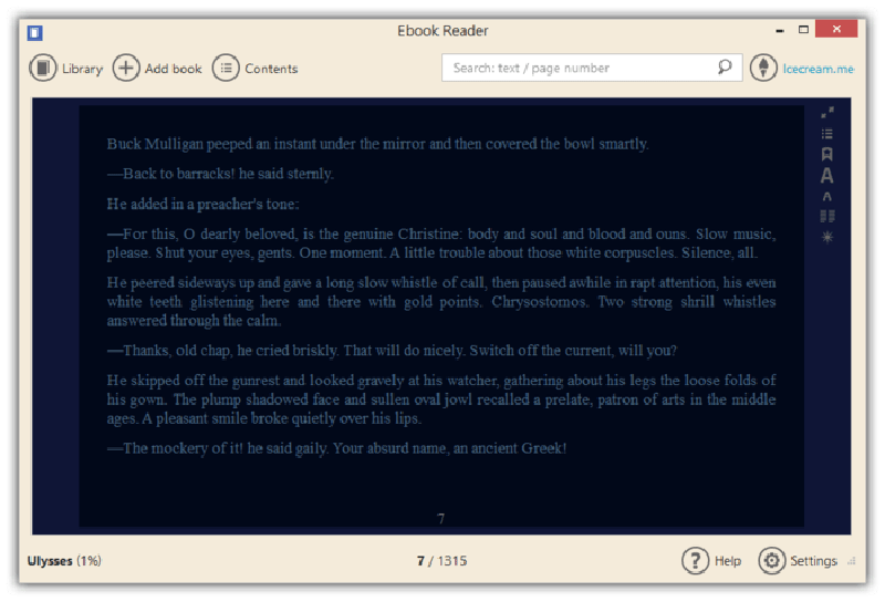 Download IceCream Ebook Reader gratis her DLC.dk