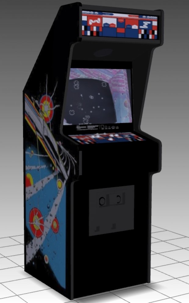 Asteroids Upright Arcade Machine Free 3D models