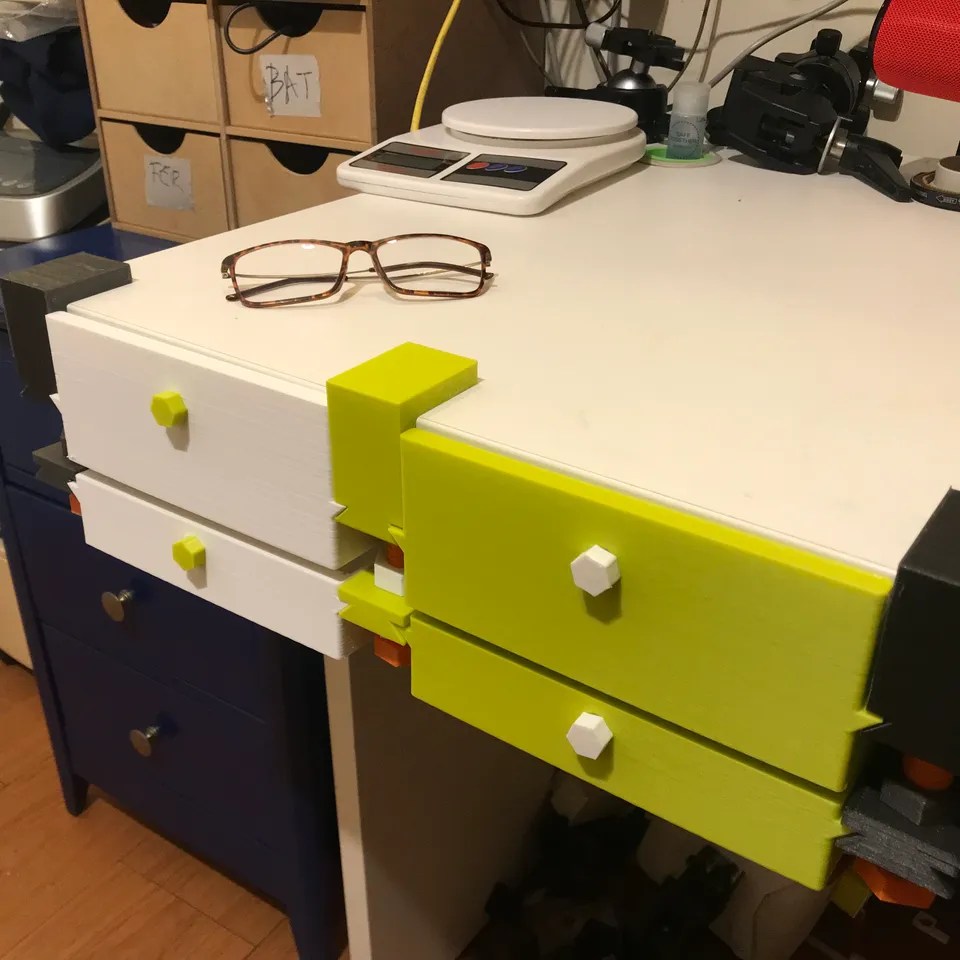 Under the Desk Clamp Drawer