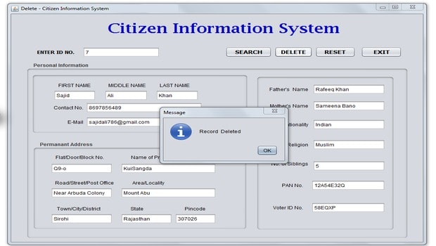 Download Free Citizen Information System Cbse Ip Project For Class 12