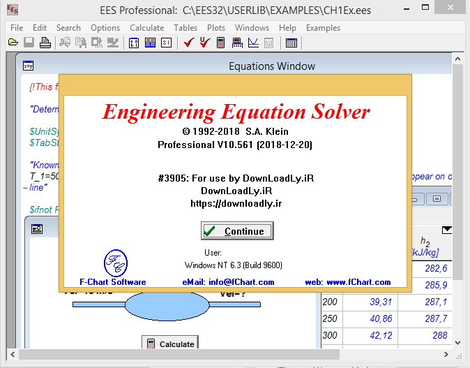 Engineering Equation Solver EES Pro 10.561 Downloadly