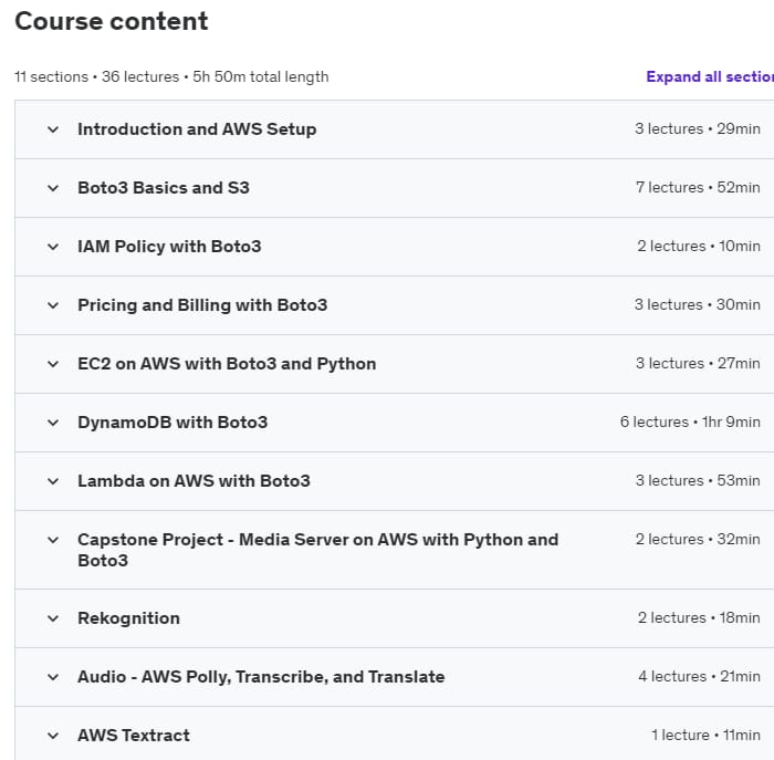 Udemy Master AWS with Python and Boto3 20239 Downloadly