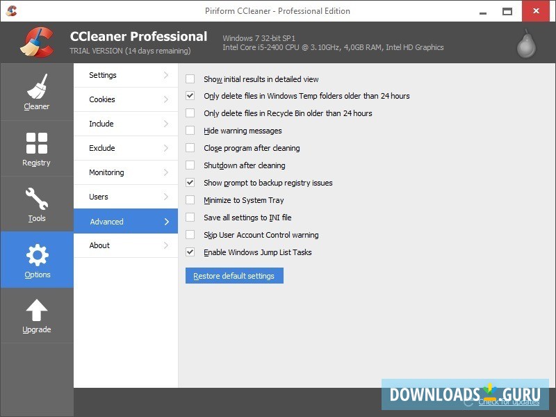 Download CCleaner Professional for Windows 10/8/7 (Latest version 2021