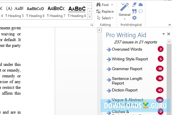 ProWritingAid for Microsoft Word