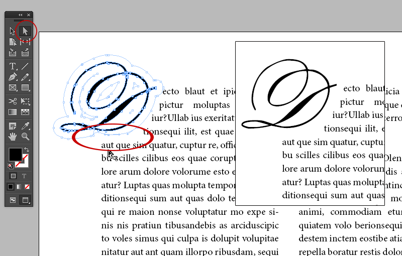 Initialen gestalten InDesign Initial InDesignTutorials.de