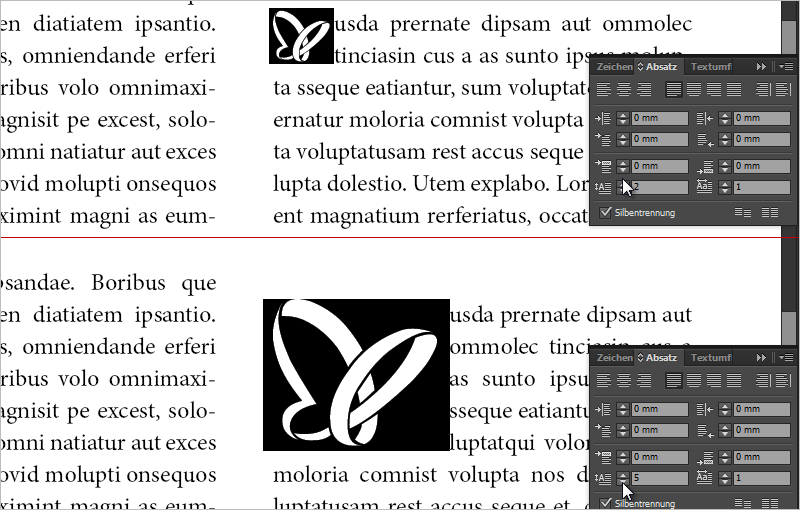 Initialen gestalten InDesign Initial InDesignTutorials.de
