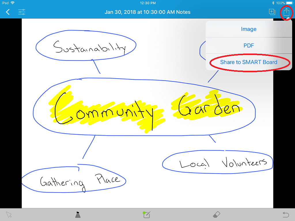 Switching displays in SMART InkScan SMART InkScan