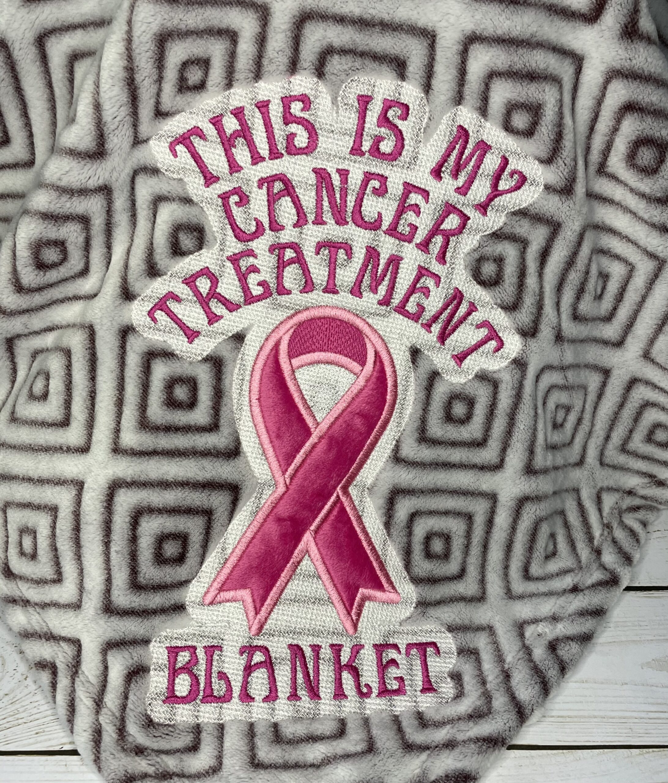This is My Cancer Treatment Blanket String Theory Fabric Art