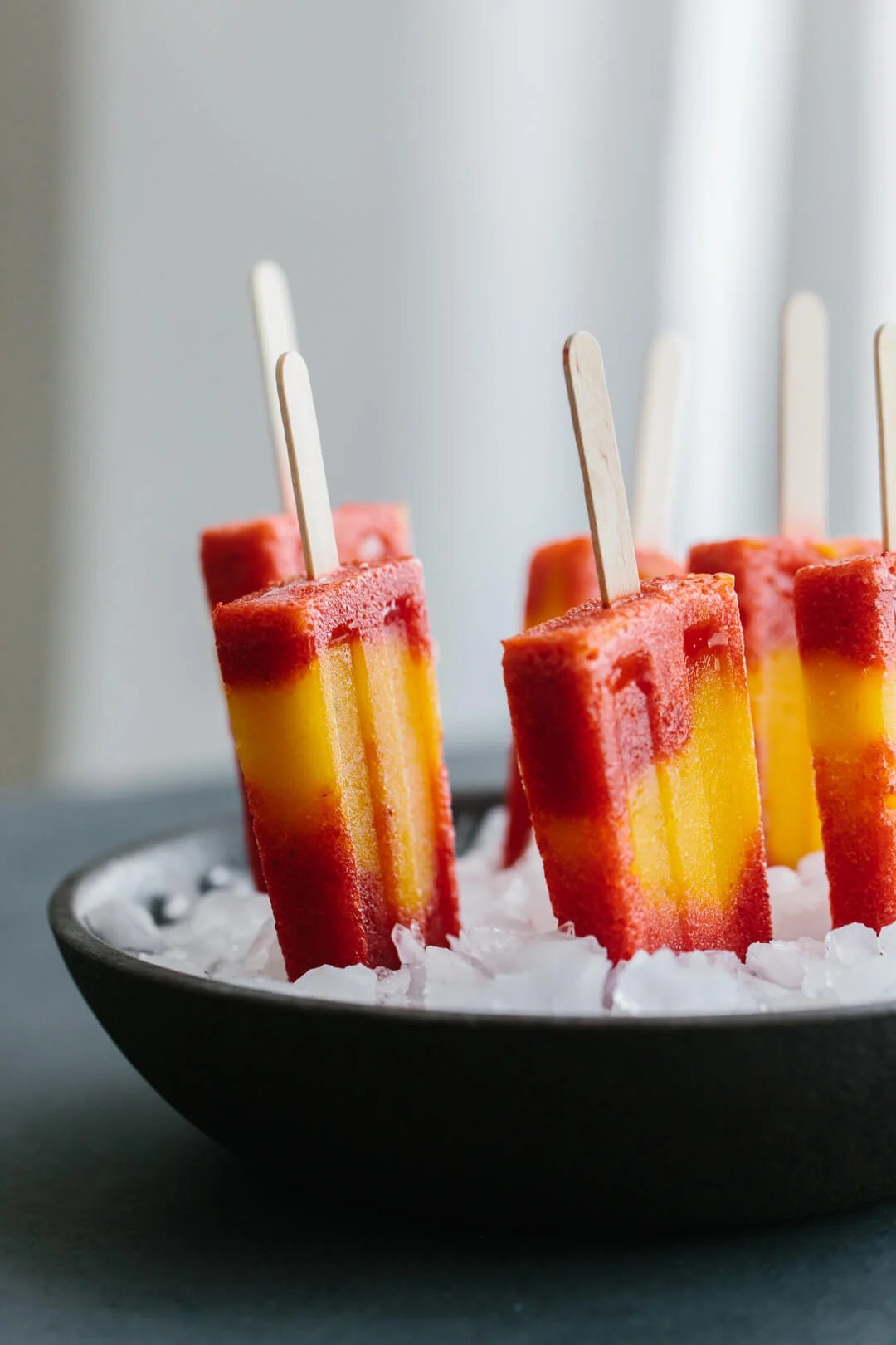 Mango Strawberry Popsicles Downshiftology