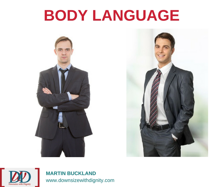 body language job search interview