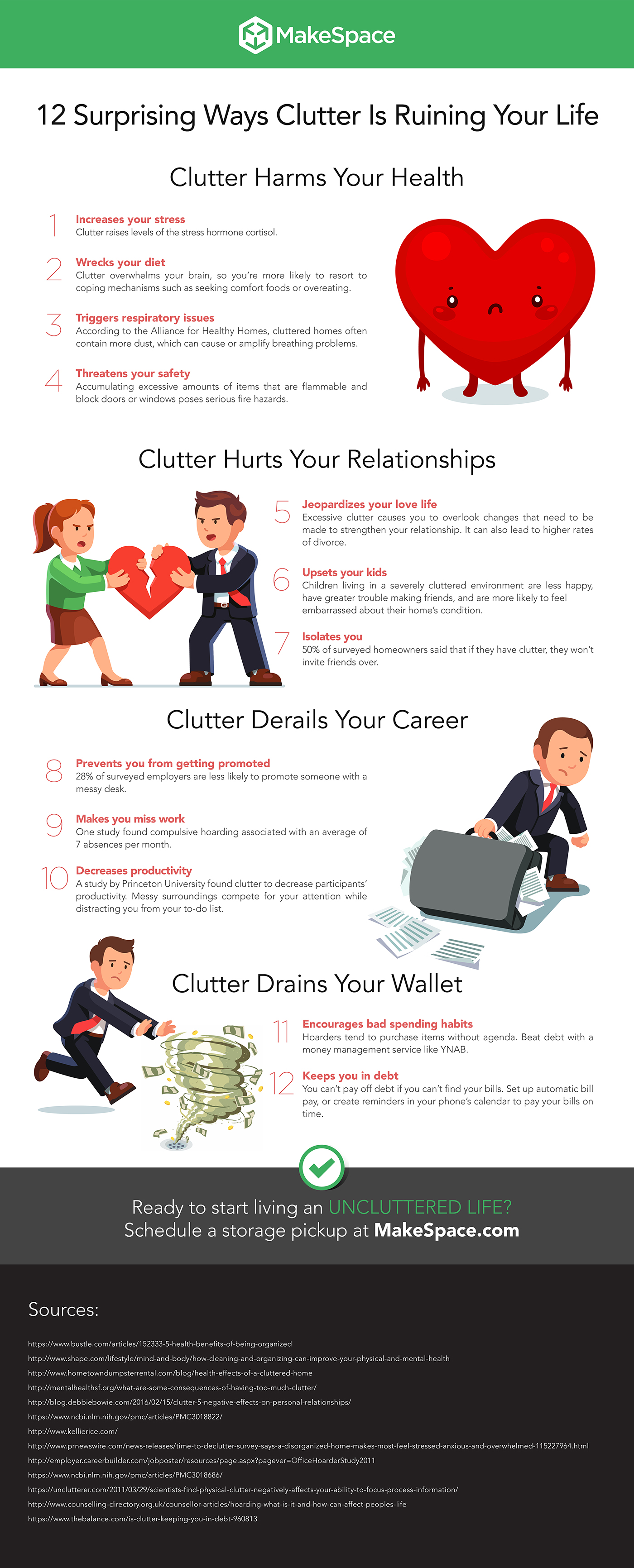 getting rid of clutter downsizing the home