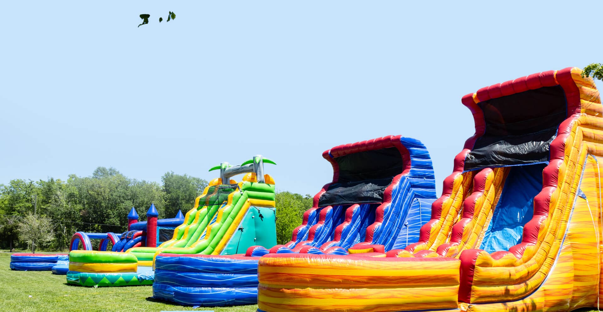 Home Inflatable Slide rentals Down South Slidn fun jumps