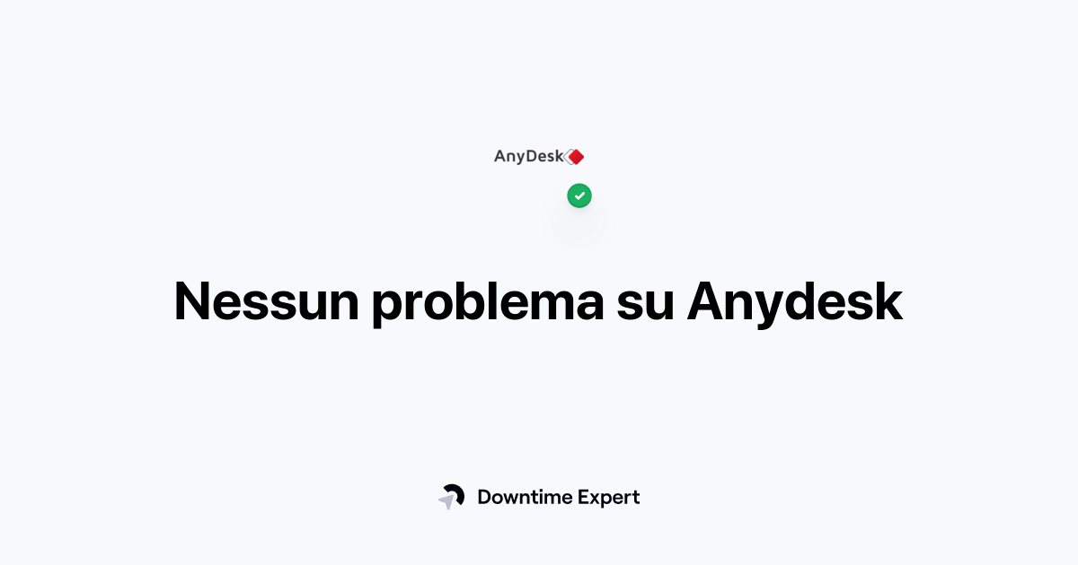 Anydesk non funziona? Problemi e interruzioni del servizio in tempo