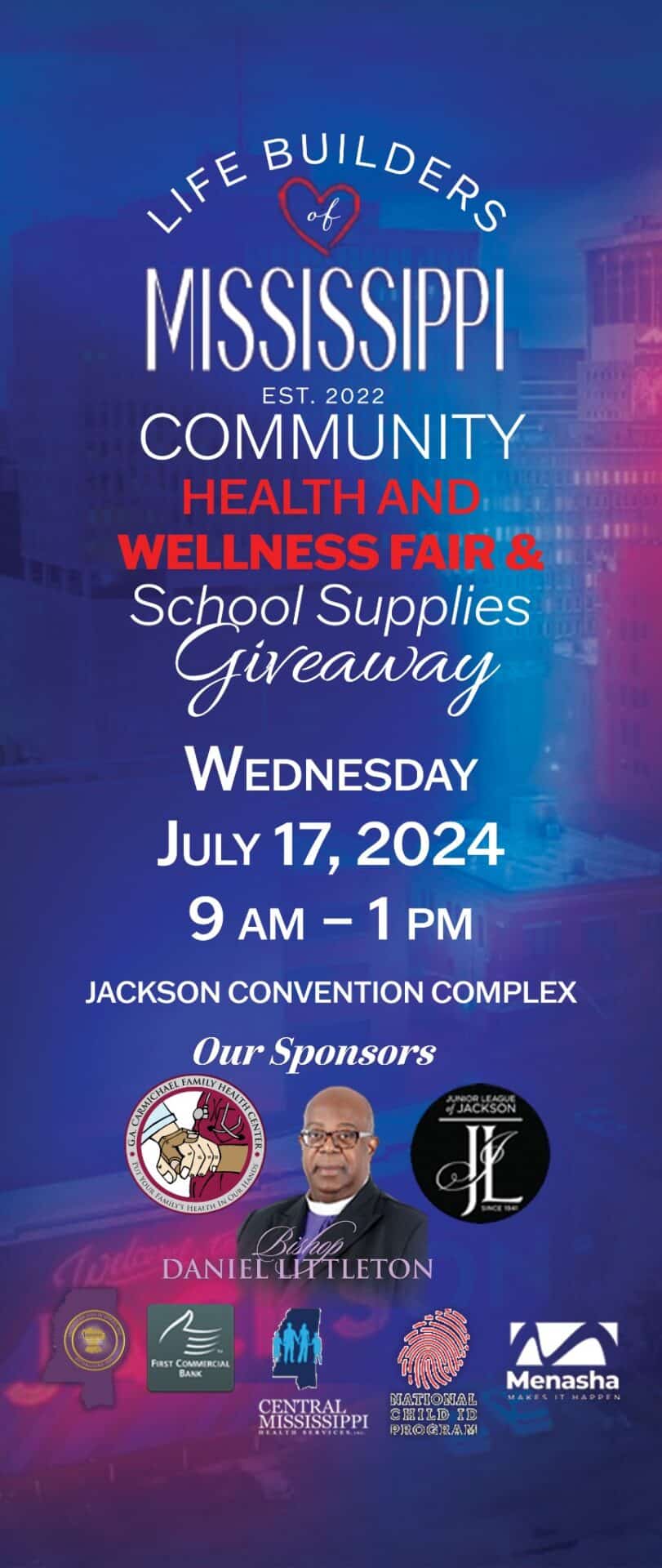 Health & Wellness Fair + School Supplies Giveaway Downtown Jackson