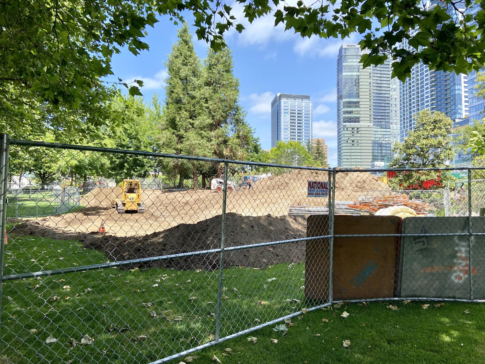 Bellevue Downtown Park’s New Gateway Plaza Now Under Construction