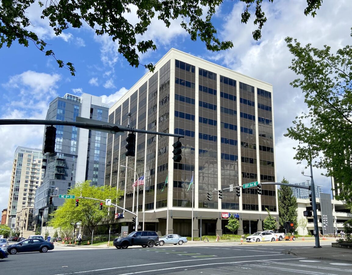 Two 5Story Apartment Buildings Proposed at Site of US Bank in Downtown Bellevue Downtown