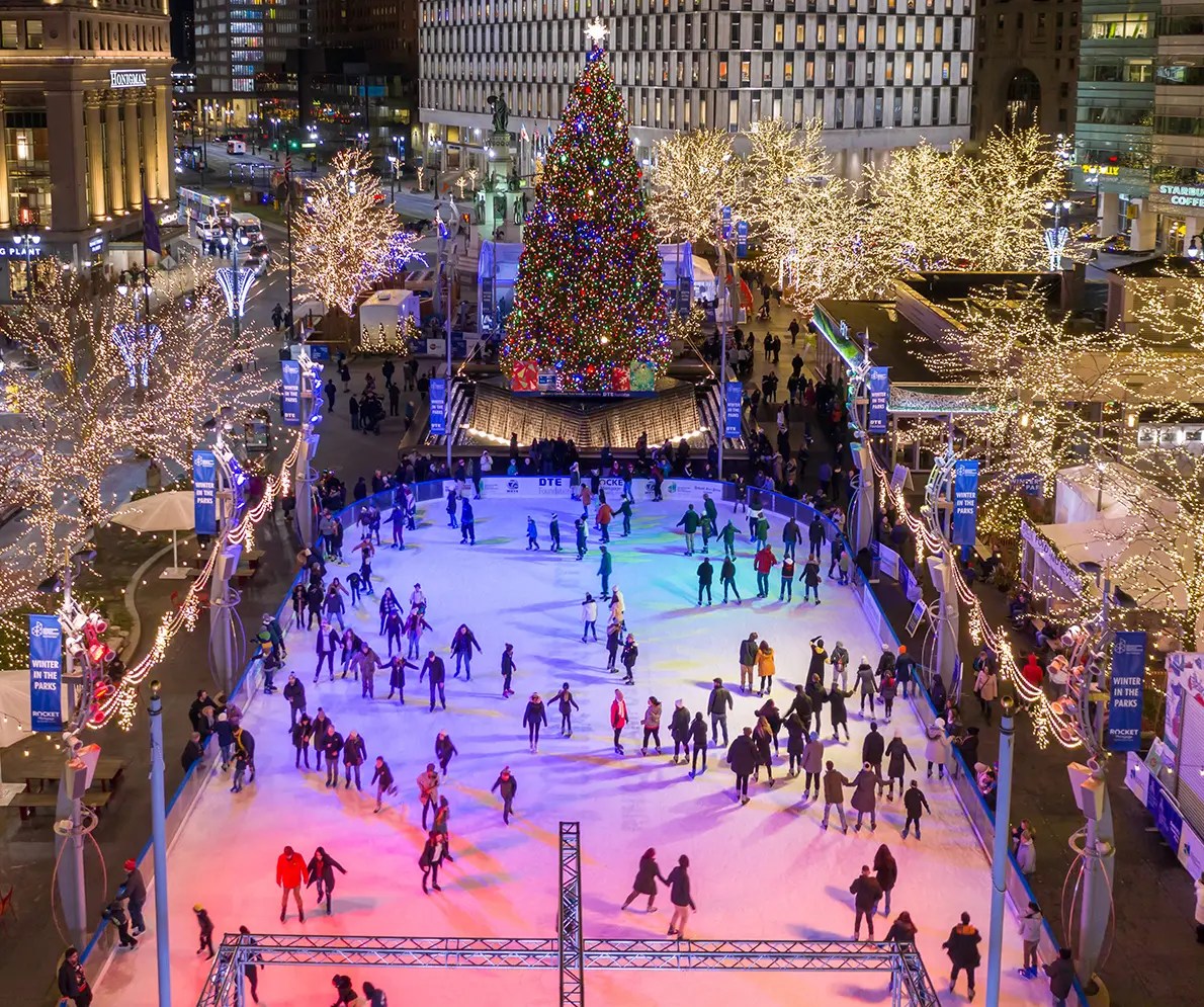 Downtown Detroit Ice Skating Rink Downtown Detroit Partnership