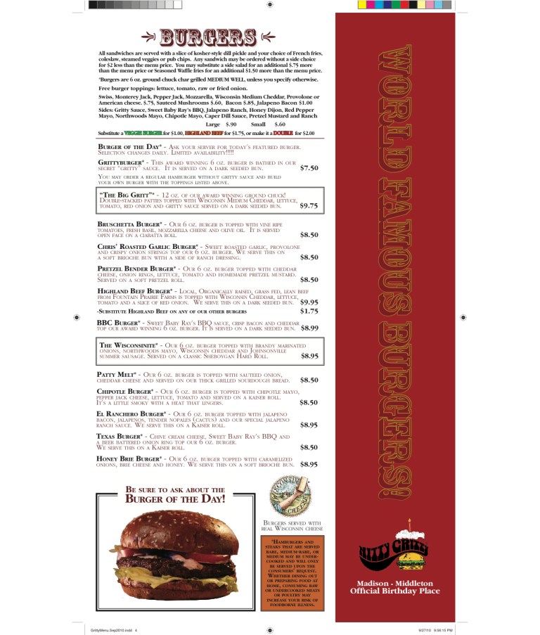 Nitty Gritty DowntownEats UW