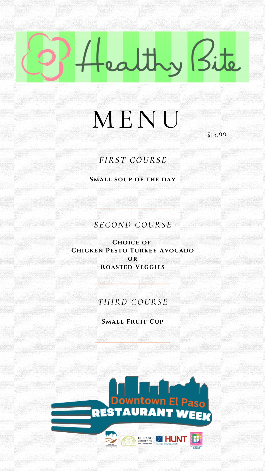 Downtown El Paso Restaurant Week 2023 DMD Downtown El Paso