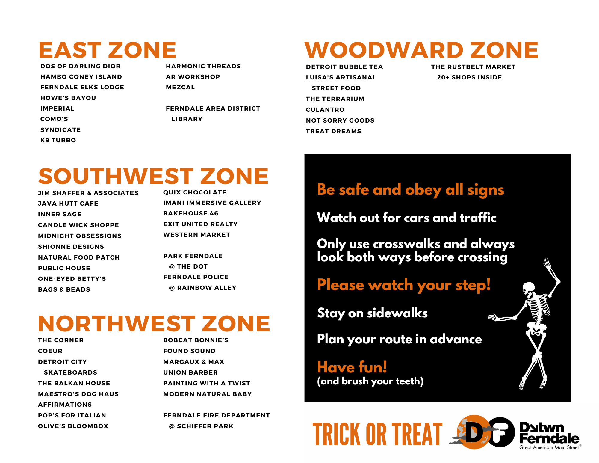 Trick or Treat Downtown Downtown Ferndale