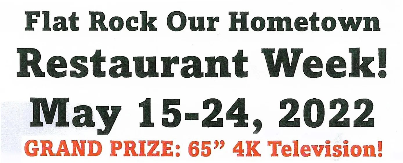 Restaurant Week through May 24 in Flat Rock Downtown Flat Rock