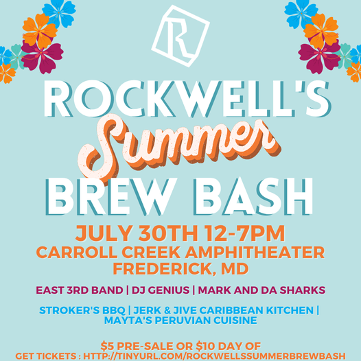 Rockwell Brewery Summer Brew Bash Carroll Creek Amphitheater