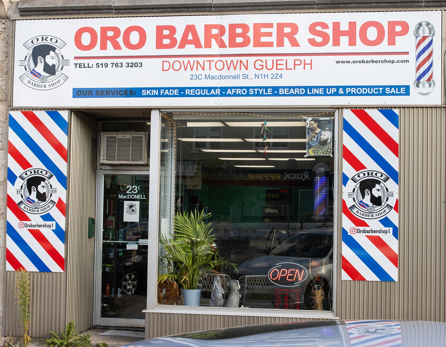 Oro Barber Shop Downtown Guelph