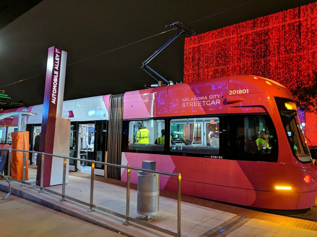 Free OKC Streetcar Rides Downtown in December