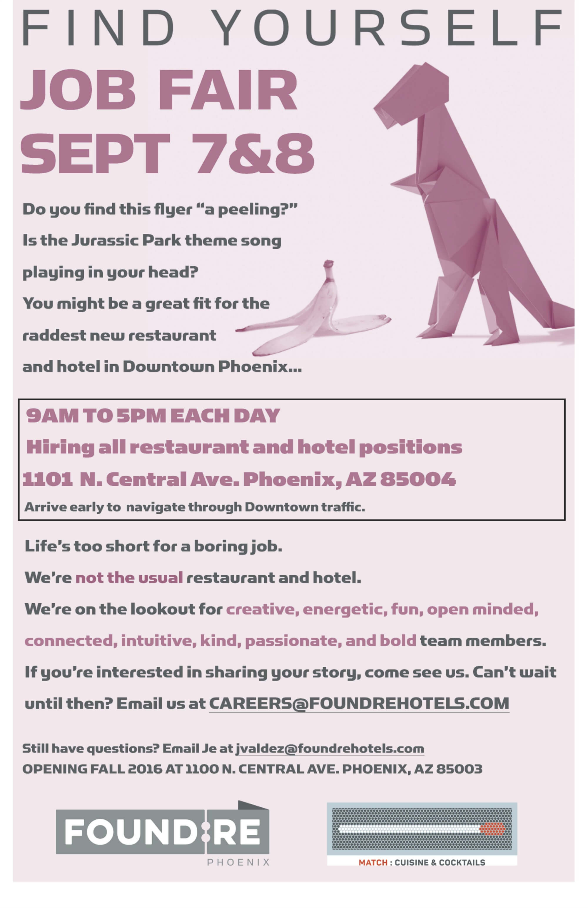 Join the Team at FOUNDRE Hotel