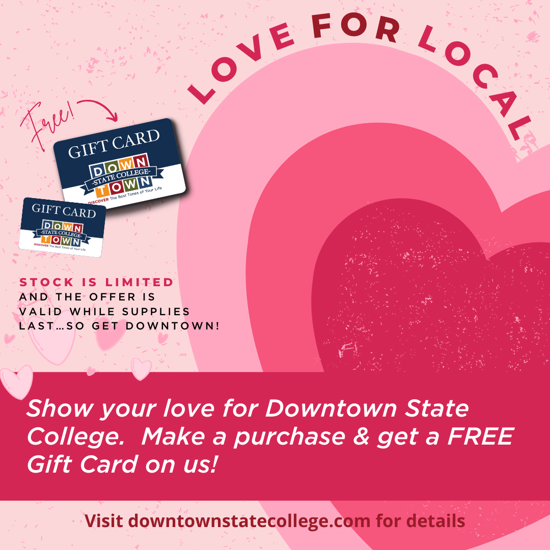Love for Local Free Downtown Gift Card Program Downtown State