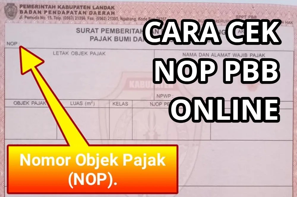 Cara Cek NOP PBB Online Berdasarkan Alamat atau Lokasi, Cukup 5 Langkah