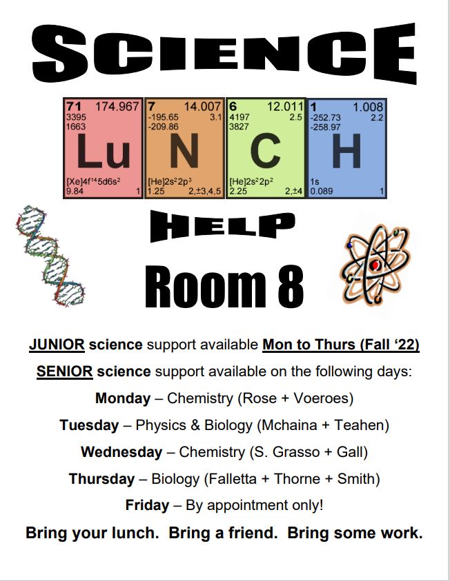 Science Lunch Help Monsignor Doyle C.S.S.