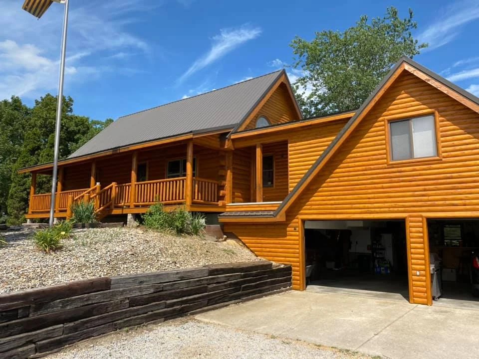 Indiana log home restoration Doyle Log Home Services inc.