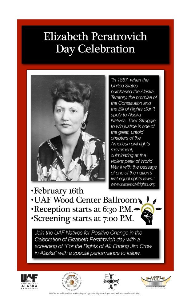 Elizabeth Peratrovich Celebration at UAF Doyon Foundation's Blog