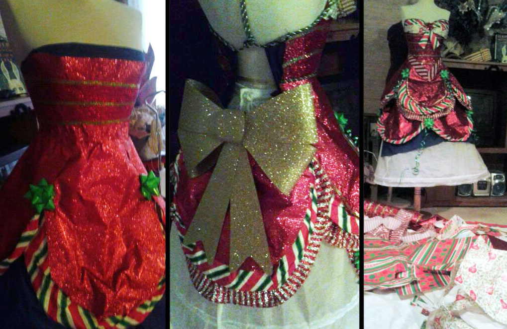 Woman Turns Used Wrapping Paper Into Dresses, And The Results Will Blow Your Mind DoYouRemember?