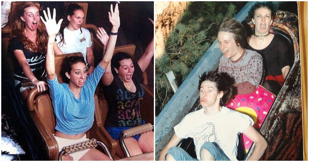 23 Of The Most Hilarious And Funniest Roller Coaster Ride Photos You'll