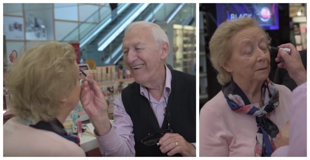 83YearOld Man Takes Lessons to Do Wife's Makeup