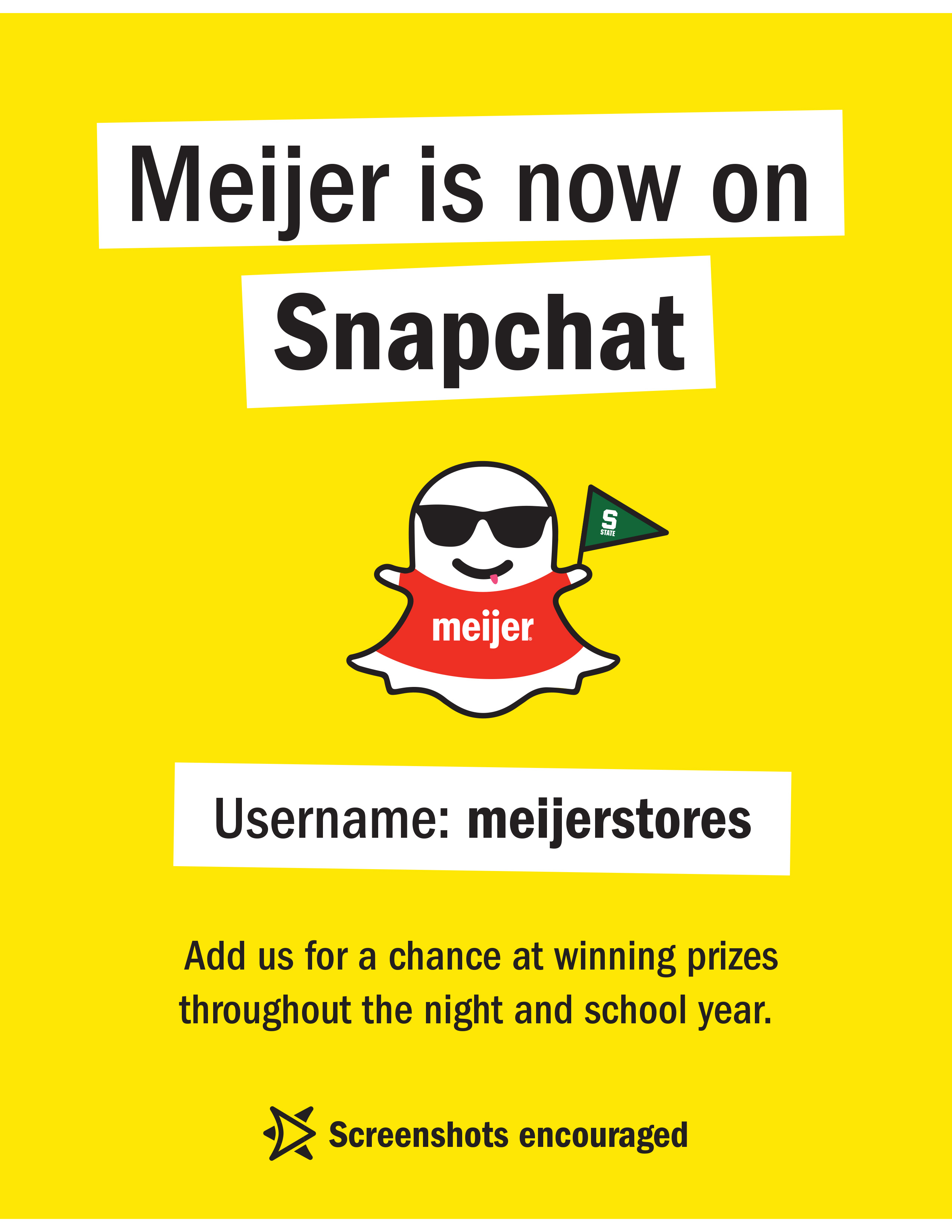 Meijer bigbox first retailer on Snapchat with backtocollege