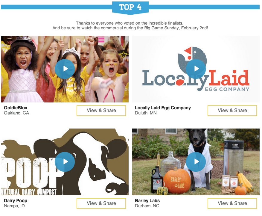 Small Business Big Game The Shorty Awards
